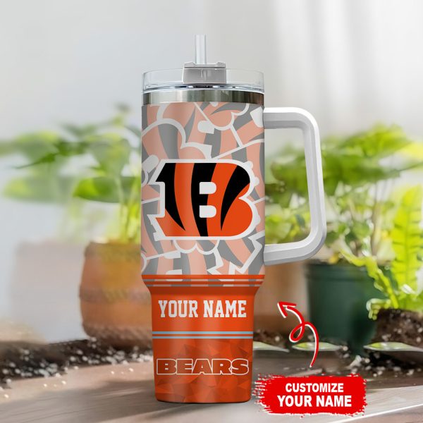 Cincinnati Bengals NFL Custom Stanley Quencher 30oz-40oz Stainless Steel Tumbler Hot And Cold Tumbler - Image 2