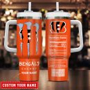 Cincinnati Bengals NFL Energy Nutrition Facts Custom Stanley Quencher 30oz-40oz Stainless Steel Tumbler Hot And Cold Tumbler