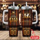 Cincinnati Bengals NFL Golden Logos US Flag Custom Stanley Quencher 30oz-40oz Stainless Steel Tumbler Hot And Cold Tumbler