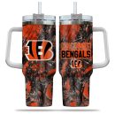 Cincinnati Bengals NFL Hunting Custom Stanley Quencher 30oz-40oz Stainless Steel Tumbler Hot And Cold Tumbler