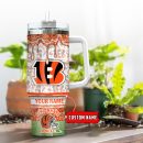 Cincinnati Bengals NFL Glitter Custom Stanley Quencher 30oz-40oz Stainless Steel Tumbler Hot And Cold Tumbler