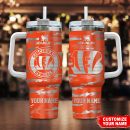 Cincinnati Bengals NFL Camo Pattern Custom Stanley Quencher 30oz-40oz Stainless Steel Tumbler Hot And Cold Tumbler