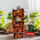 Cincinnati Bengals NFL Camouflage Golden Logo Custom Stanley Quencher 30oz-40oz Stainless Steel Tumbler Hot And Cold Tumbler