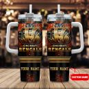 Cincinnati Bengals NFL Glitter Golden Logo Custom Stanley Quencher 30oz-40oz Stainless Steel Tumbler Hot And Cold Tumbler