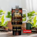 Cincinnati Bengals NFL Glitter Golden Logo Custom Stanley Quencher 30oz-40oz Stainless Steel Tumbler Hot And Cold Tumbler