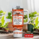 Cincinnati Bengals NFL Nutrition Facts Custom Stanley Quencher 30oz-40oz Stainless Steel Tumbler Hot And Cold Tumbler