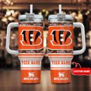 Cincinnati Bengals NFL Custom Stanley Quencher 30oz-40oz Stainless Steel Tumbler Hot And Cold Tumbler