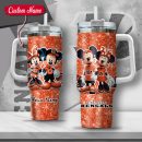 NFL Cincinnati Bengals Mickey And Minnie Couple Custom Stanley Quencher 30oz-40oz Stainless Steel Tumbler Hot And Cold Tumbler
