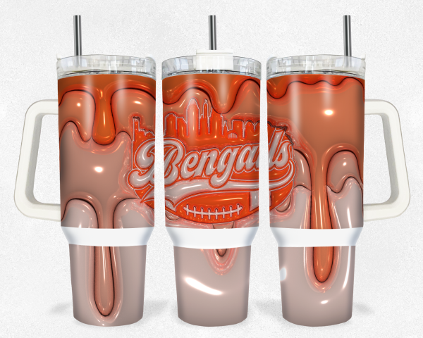 Cincinnati Bengals NFL Custom Stanley Quencher 30oz-40oz Stainless Steel Tumbler Hot And Cold Tumbler