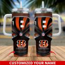 Cincinnati Bengals NFL Custom Stanley Quencher 30oz-40oz Stainless Steel Tumbler Hot And Cold Tumbler