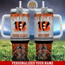 Cincinnati Bengals Glitter NFL Custom Stanley Quencher 30oz-40oz Stainless Steel Tumbler Hot And Cold Tumbler