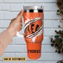 Cincinnati Bengals Football NFL Custom Stanley Quencher 30oz-40oz Stainless Steel Tumbler Hot And Cold Tumbler