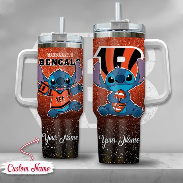 Cincinnati Bengals NFL Custom Stanley Quencher 30oz-40oz Stainless Steel Tumbler Hot And Cold Tumbler