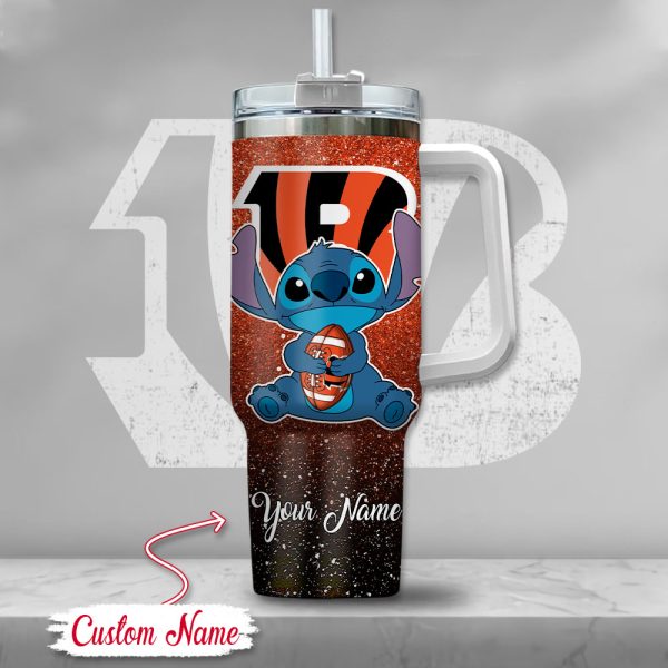 Cincinnati Bengals NFL Custom Stanley Quencher 30oz-40oz Stainless Steel Tumbler Hot And Cold Tumbler - Image 2