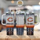 Chicago Bears Glitter NFL Custom Stanley Quencher 30oz-40oz Stainless Steel Tumbler Hot And Cold Tumbler