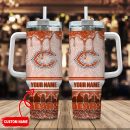 Chicago Bears NFL Glitter Custom Stanley Quencher 30oz-40oz Stainless Steel Tumbler Hot And Cold Tumbler