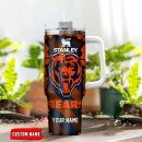 Chicago Bears NFL Custom Stanley Quencher 30oz-40oz Stainless Steel Tumbler Hot And Cold Tumbler