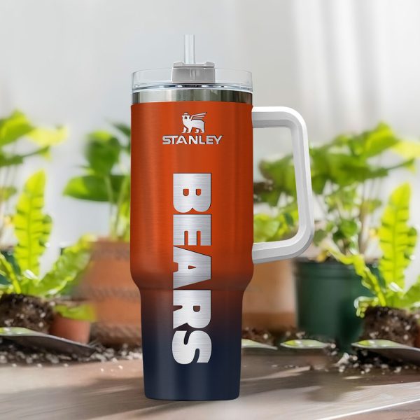 Chicago Bears NFL Custom Stanley Quencher 30oz-40oz Stainless Steel Tumbler Hot And Cold Tumbler - Image 2