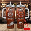 Chicago Bears NFL Metal Style Custom Stanley Quencher 30oz-40oz Stainless Steel Tumbler Hot And Cold Tumbler