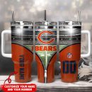 Chicago Bears NFL Custom Stanley Quencher 30oz-40oz Stainless Steel Tumbler Hot And Cold Tumbler