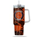Chicago Bears NFL Custom Stanley Quencher 30oz-40oz Stainless Steel Tumbler Hot And Cold Tumbler