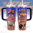 Chicago Bears NFL Custom Stanley Quencher 30oz-40oz Stainless Steel Tumbler Hot And Cold Tumbler