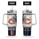 Chicago Bears NFL Custom Stanley Quencher 30oz-40oz Stainless Steel Tumbler Hot And Cold Tumbler