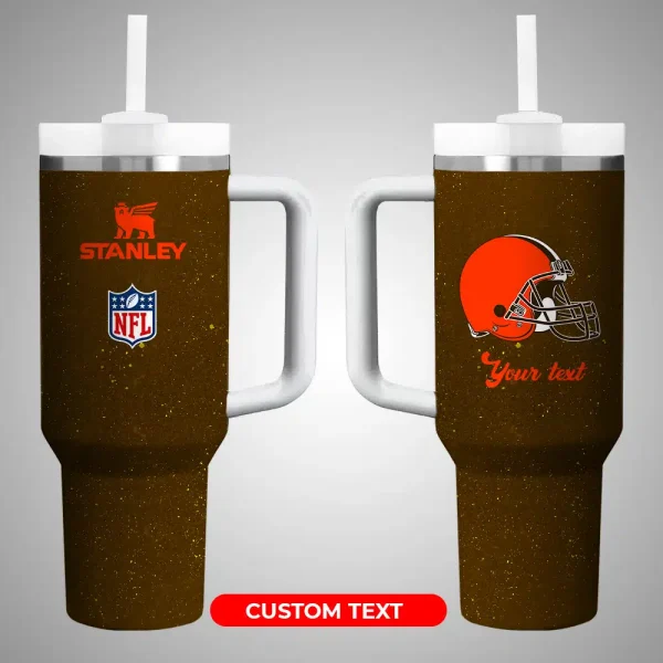 Cleveland Browns NFL Custom Stanley Quencher 30oz-40oz Stainless Steel