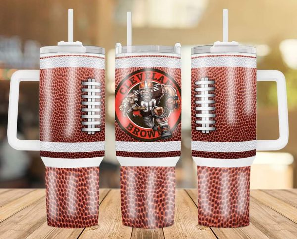 Cleveland Browns NFL Custom Stanley Quencher 30oz-40oz Stainless Steel