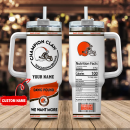 Cleveland Browns NFL Champion Claw Custom Stanley Quencher 30oz-40oz Stainless Steel Tumbler Hot And Cold Tumbler