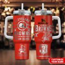 Cleveland Browns NFL Custom Stanley Quencher 30oz-40oz Stainless Steel Tumbler Hot And Cold Tumbler
