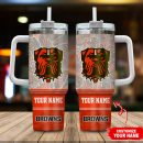 Cleveland Browns NFL Custom Stanley Quencher 30oz-40oz Stainless Steel Tumbler Hot And Cold Tumbler