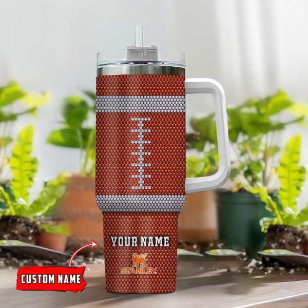 Cleveland Browns NFL Crystal Custom Stanley Quencher 30oz-40oz Stainless Steel Tumbler Hot And Cold Tumbler - Image 2