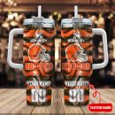 Cleveland Browns NFL Custom Stanley Quencher 30oz-40oz Stainless Steel Tumbler Hot And Cold Tumbler