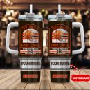 Cleveland Browns NFL Fan Cave Custom Stanley Quencher 30oz-40oz Stainless Steel Tumbler Hot And Cold Tumbler