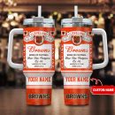 Cleveland Browns NFL Kings of Football Custom Stanley Quencher 30oz-40oz Stainless Steel Tumbler Hot And Cold Tumbler