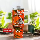 Cleveland Browns NFL Custom Stanley Quencher 30oz-40oz Stainless Steel Tumbler Hot And Cold Tumbler
