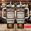 Cleveland Browns NFL Vintage Kings Of Football Custom Stanley Quencher 30oz-40oz Stainless Steel Tumbler Hot And Cold Tumbler