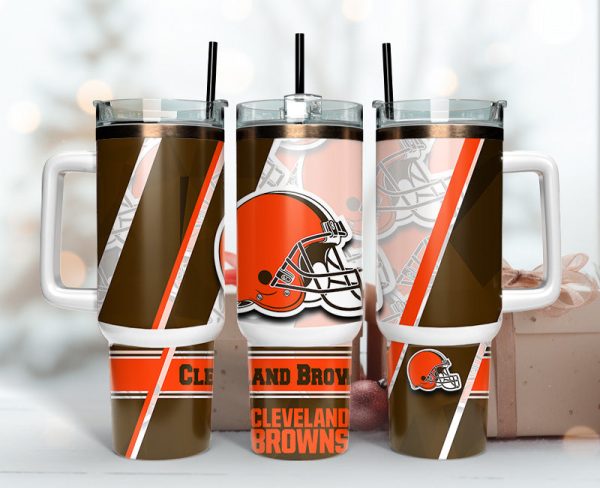 Cleveland Browns NFL Custom Stanley Quencher 30oz-40oz Stainless Steel Tumbler Hot And Cold Tumbler