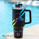 Cleveland Browns NFL Hologram Logo Custom Stanley Quencher 30oz-40oz Stainless Steel Tumbler Hot And Cold Tumbler