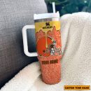 NFL Cleveland Browns Custom Stanley Quencher 30oz-40oz Stainless Steel Tumbler Hot And Cold Tumbler