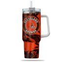 Cleveland Browns NFL Custom Stanley Quencher 30oz-40oz Stainless Steel Tumbler Hot And Cold Tumbler