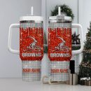 Cleveland Browns NFL Custom Stanley Quencher 30oz-40oz Stainless Steel Tumbler Hot And Cold Tumbler
