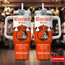 Cleveland Browns NFL Corona Extra Custom Stanley Quencher 30oz-40oz Stainless Steel Tumbler Hot And Cold Tumbler