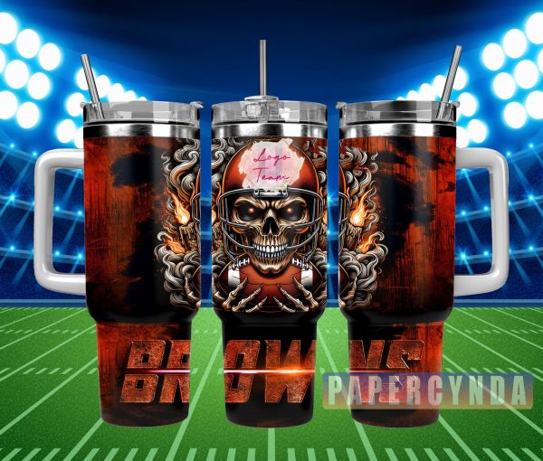 Cleveland Browns Custom Stanley Quencher 30oz-40oz Stainless Steel Tumbler Hot And Cold Tumbler