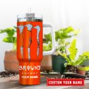 Cleveland Browns NFL Energy Nutrition Facts Custom Stanley Quencher 30oz-40oz Stainless Steel Tumbler Hot And Cold Tumbler