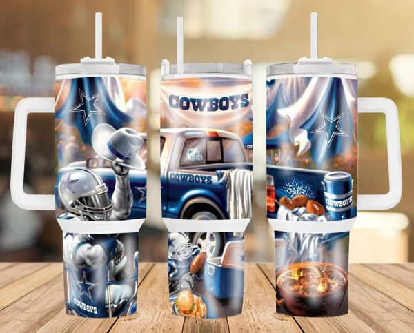 Dallas Cowboys NFL Custom Stanley Quencher 30oz-40oz Stainless Steel