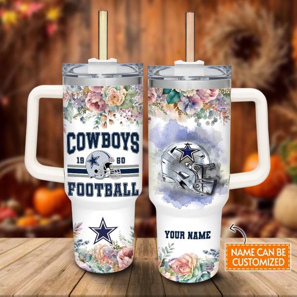 Dallas Cowboys NFL Custom Stanley Quencher 30oz-40oz Stainless Steel Tumbler Hot And Cold Tumbler