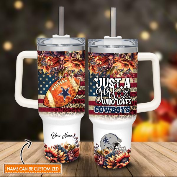 Dallas Cowboys NFL Custom Stanley Quencher 30oz-40oz Stainless Steel Tumbler Hot And Cold Tumbler