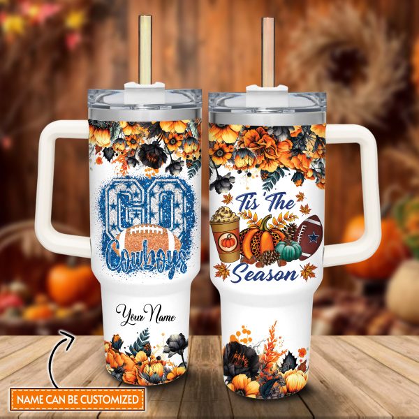Dallas Cowboys NFL Custom Stanley Quencher 30oz-40oz Stainless Steel Tumbler Hot And Cold Tumbler